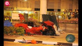 FERRARI CRASHES into Taxi on SG Roads [upl. by Narat100]