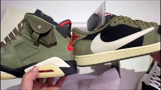 Travis Scott Black Olive Jordan 1 Low 🫒 [upl. by Aicatsal]