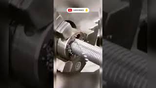 Amazing idea of ​​thread and kalavir kariturningmetal cncmachining creativityart viral2025work [upl. by Winnick]