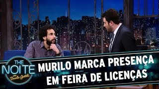 Murilo marca presença em feira de licenças  The Noite 031017 [upl. by Noryt983]