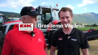 Grasdemo Vågå med Massey Ferguson [upl. by Ydwor988]