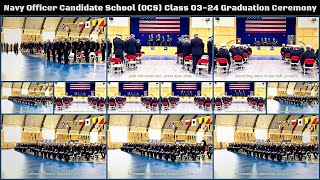 Navy Officer Candidate School OCS Class 0324 Graduation Ceremony [upl. by Son]