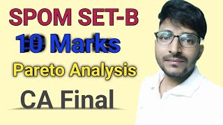 what is Pareto Analysis ca final SPOM SET B  Ca final SPOM SET B  imp Question [upl. by Hammond]