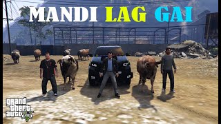 MICHAEL BUYING COW FOR EID UL ADHA  MANDI SERIES EP 1  GTA 5 GAMEPLAY [upl. by Ahtelra]