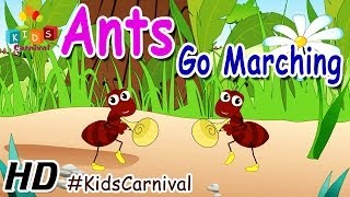 Ants Go Marching Song I Kids Videos For Kids I Kids Carnival kidsvideo nurseryrhymes cartoon [upl. by Htebi]