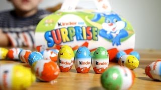 Kinder Easter Edition Mini Eggs and 6 other Kinder Surprise Eggs Opening​​​ [upl. by Rednave]