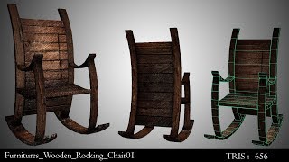 Wooden Rocking Chair in Autodesk Maya 2018  Part1  Modeling [upl. by Enilrahc]