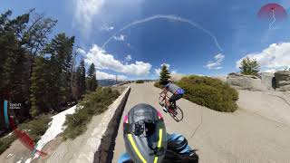 Insta360 One X  Riding up to Glacier Point Yosemite on a Bike [upl. by Sophy368]