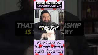 Learning To Love HaShem ❤️ Torah RabbiYaronReuven KIRUV Judaism Jewish HaShem Torahportion [upl. by Yrot]