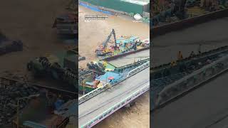 Typhoon Chaos Barges Collide with Bridge in Philippines [upl. by Enilrem]