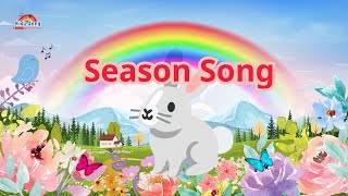 Season Song  Seasons of Joy Spring Summer Autumn and Winter Song Lyrics  Natures Melody [upl. by Riocard]