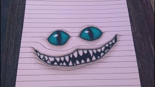 Optical Illusion Cheshire Cat  Grinsekatze [upl. by Oly987]