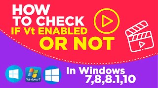 How To Check Virtualization is Enabled or Not without BIOS in Windows 1087 [upl. by Arotahs]