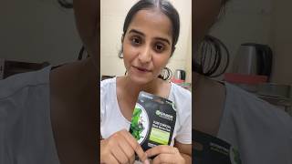 Garnier charcoal black serum mask review 😨 ll garnier charcoal skincare [upl. by Gnihc]