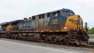 Nice K5H CSX 413  I157 Working Blasdell NY [upl. by Rovelli284]