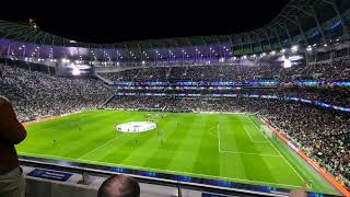 Tottenham Hotspur Stadium  Champions League Light Show  Tottenham Hotspur v Sporting CP [upl. by Eindys]