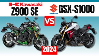 Kawasaki Z900 SE vs Suzuki GSX S1000  Side by side comparison of quick [upl. by Nived875]