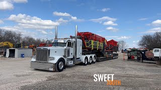 Driving Custom 2017 Peterbilt 389 Glider Straight Pipes CAT 3406 2WS Jake Brake amp Turbo ASMR [upl. by Cilka]