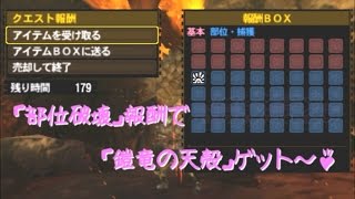 【MH4G】G級グラビモスのサブタゲ帰還で「鎧竜の天殻」をゲットしよう♪ [upl. by Ani]