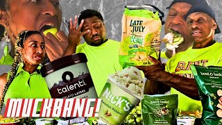 ASMR all Green FOOD MUCKBANG  GREEN ice cream and COOKIE MUCKBANG  Healthy food Muckbang [upl. by Lingwood]