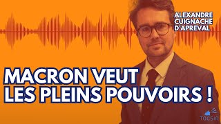 Alerte  Macron prêt à activer larticle 16 de la Constitution   Alexandre Cuignache d’Apreval [upl. by Moulden]