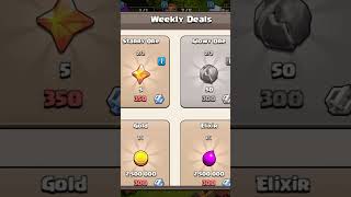 Weekly deal weeklydeals coc clashofclans games gaming trending shorts [upl. by Tade857]