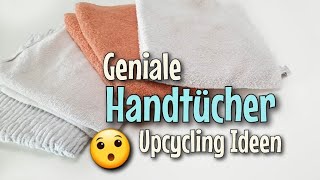 5 Upcycling Ideen für Handtücher  Nähen OHNE Schnittmuster  Für Anfänger  Nähtinchen [upl. by Candi]