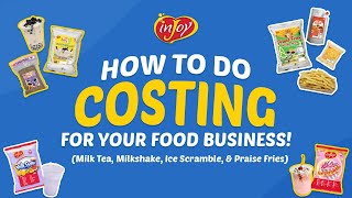 How to do Product Costing for your Food Business  inJoy Philippines Official  Business Tips [upl. by Ilyse]