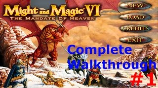 1 Might and Magic VI Mandate Of Heaven Complete Walkthrough  Character Creation [upl. by Amiaj975]