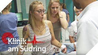 Warum lacht die Frau in dieser ernsten und schmerzhaften Situation  Klinik am Südring  SAT1 TV [upl. by Ayotas]