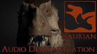 Saurian Tyrannosaurus Audio Demonstration [upl. by Ennovihs]