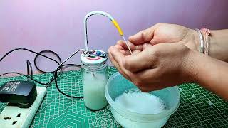 DIY Automatic soap  sanitizer Dispenser using IR Proximity Sensor and DC Pump [upl. by Aracal]