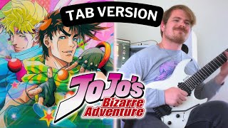 Jojos Bizarre Adventure  Bloody Stream Guitar Cover TAB VERSION [upl. by Ahseia8]