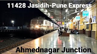 11428 JasidihPune Express at Ahmednagar Junction  Tushar Sinha [upl. by Benedikta190]