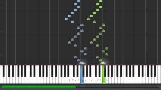 Hanon exercise 4 40 speed with fingering  Synthesia [upl. by Nivlem]