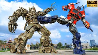 Transformers The Last Knight  Optimus Prime vs Megatron Final Battle  Paramount Pictures HD [upl. by Orlina79]