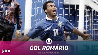 Gol de Romário Brasil vs Holanda  Quartas Final Copa 94 [upl. by Emina]