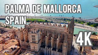 Palma De Mallorca 4K Walking Tour Spain [upl. by Ferro898]