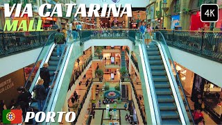 🇵🇹Walking Shopping Mall Via Catarina  Porto Portugal  June 2024  4K [upl. by Ecertal112]