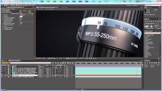 Tutorial Canon EFS 55250mm Zoom Lens Part 7 Compositing in After Effects [upl. by Lekkim]