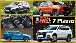 Las 6 MEJORES SUVs Chinas de 3 Filas o 7 Puestos por PRECIO  Vary Topics [upl. by Aizitel]