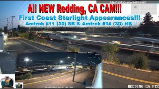 All New Redding CA RailCam with Amtrak Coast StarLight 11 and 14  08312023 [upl. by Navac]