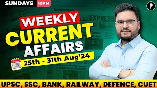 Weekly Current Affairs 2024  August 2024 Week 5  Parcham Classes Current Affairs parcham [upl. by Anyt397]