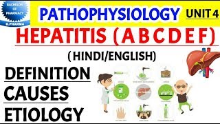 Hepatitis a b c d e f in hindi  hepatitis Pathophysiology  pharma lectures [upl. by Jacqui4]