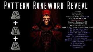 NEW RUNEWORD REVEAL  PATTERN Diablo 2 Resurrected D2R Patch 24 [upl. by Elpmid608]