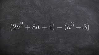 How to simplify the subtraction of two polynomials [upl. by Dewhurst921]