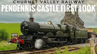 4079 PENDENNIS CASTLE ON TEST AT CHURNET VALLEY RAILWAY CLIMBING IPSTONES BANK 1ST MAY 2024 [upl. by Atnes]