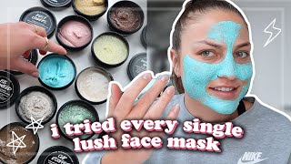 i tried every single LUSH face mask and this happened [upl. by Lowis]