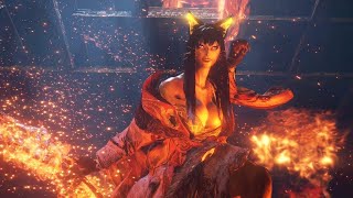 Nioh 2  The Frenzied Blaze  Kasha Boss Fight Gameplay Cutscene [upl. by Etteluap]