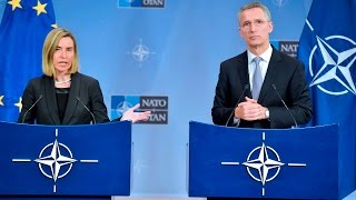 NATO Secretary General with EU High Representative for Foreign Affairs 06 DEC 2016 Part 12 [upl. by Adnirak]